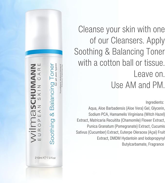 Wilma Schumann Hydrating Facial Toner, Balancing Toner for Face, 7 oz