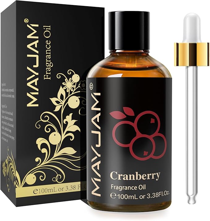 MAYJAM Cranberry Fragrance Oil Essential Oils for Diffusers, 3.38FL.OZ