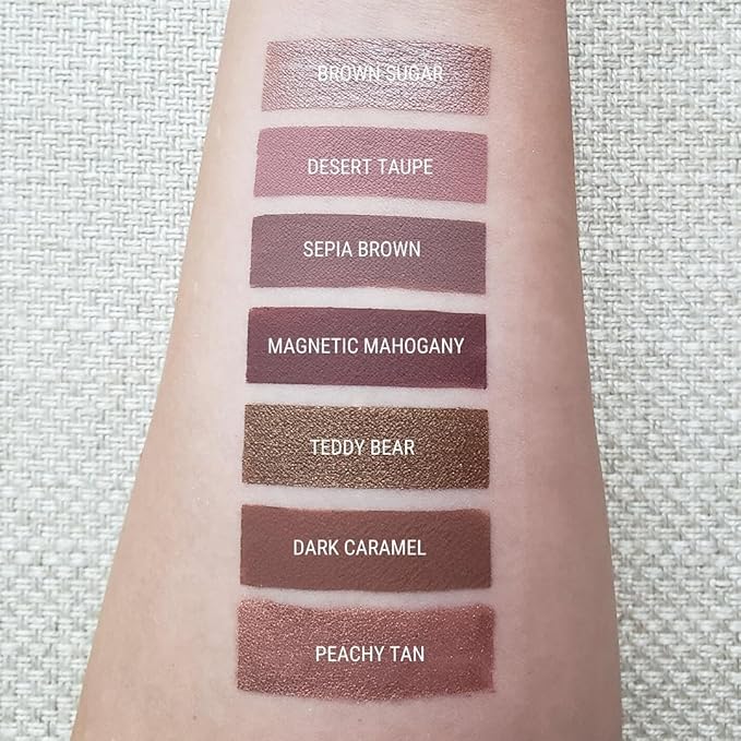 Aromi Teddy Bear Metallic Matte Liquid Lipstick, Chocolate Brown Shade