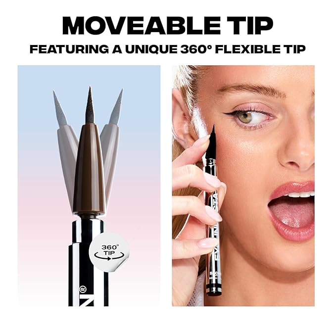 Sacheu Liquid Eyeliner STAY-N, Longwear, Smudge-Proof, Eye’m Sharp, Black