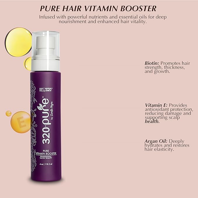 320Pure Hair Vitamin Booster Strengthening Spray for Women All Hair Types