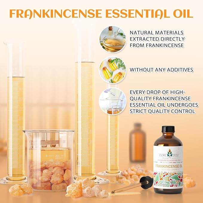 EVOKE OCCU Frankincense Essential Oil for Skin Care, Massage & Relaxation