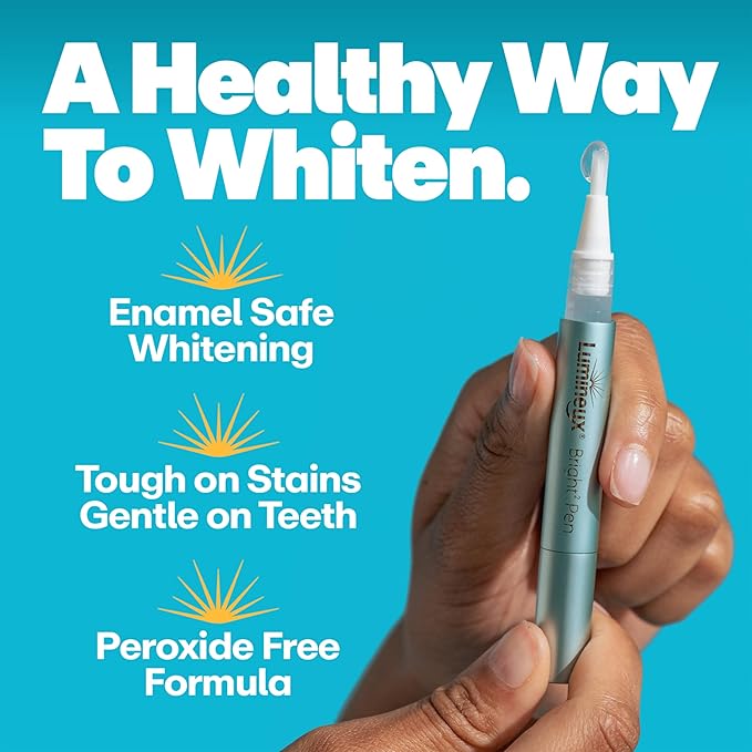 Lumineux 2-in-1 Teeth Whitening Pen, Removes Coffee & Tea Stains
