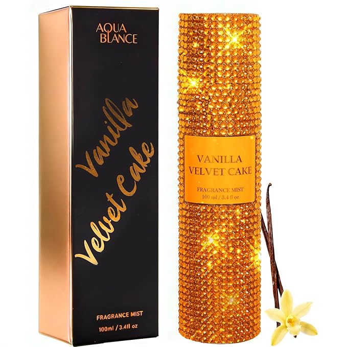 AQUA BLANCE Body Spray for Women, Vanilla, Bling Fragrance Mist, 3.4 fl oz