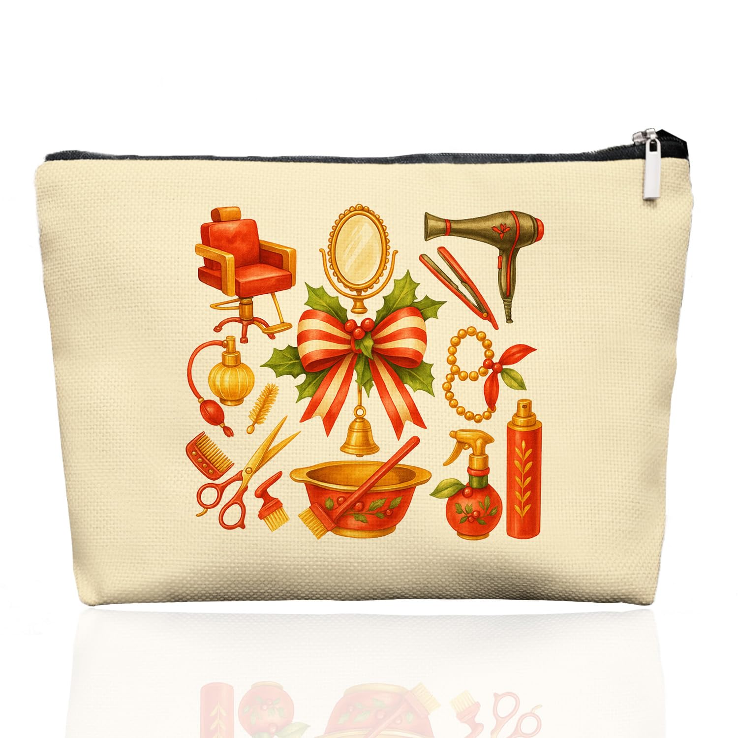 EKGJW Chrisamas Hairstylist Gifts Women Makeup Bag Make Up Bag, Cosmetic Bags for Hairstylists, Hairdresser Gifts for Cosmetology Student Teen Girls