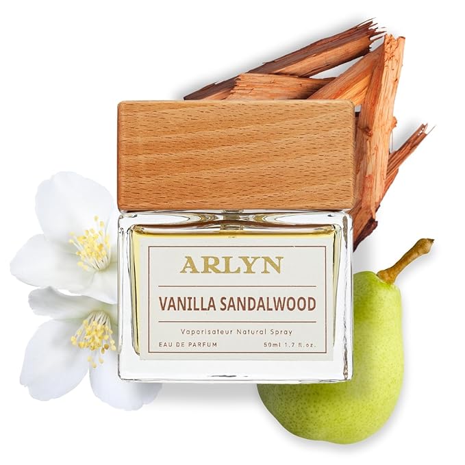 ARLYN Vanilla Sandalwood Eau De Parfum Inspired by Amo.ua.ge Guid.a.nce, Long-Lasting Perfume for Men and Women, Vegan & Eco-Conscious with Clean Ingredients, Pear, Rose, Saffron - 50ml / 1.7 oz