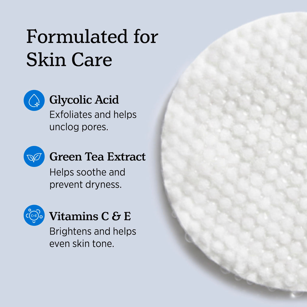 NUVADERMIS 35% Glycolic Acid Peel Pads – Exfoliating Facial Resurfacing for Blackheads, Dark Spots, and Acne – Safe for Sensitive Skin – 60 Double-Sided Pads