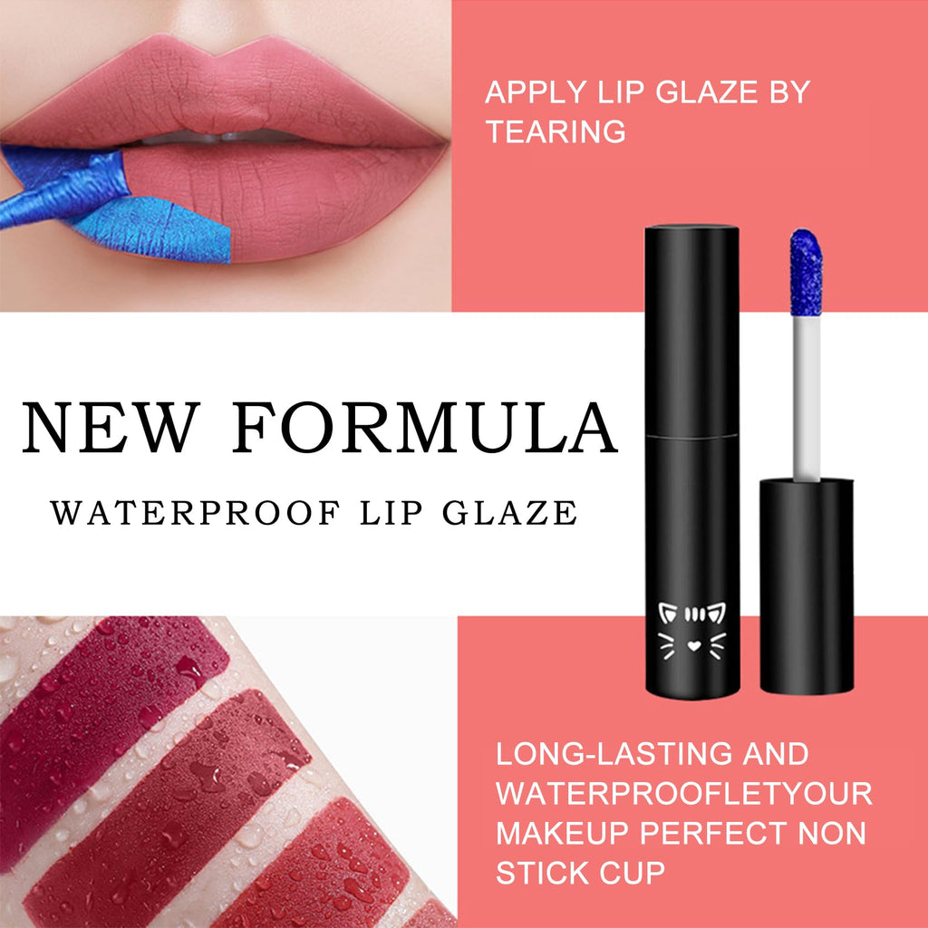 QIUFSSE Peel Off Lip Stain Lip Tint Matte Liquid Lipstick - 01
