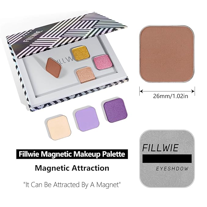 Fillwie Soft Taupe Brown Matte Eyeshadow Single, Refill Pan- Dusty Rose