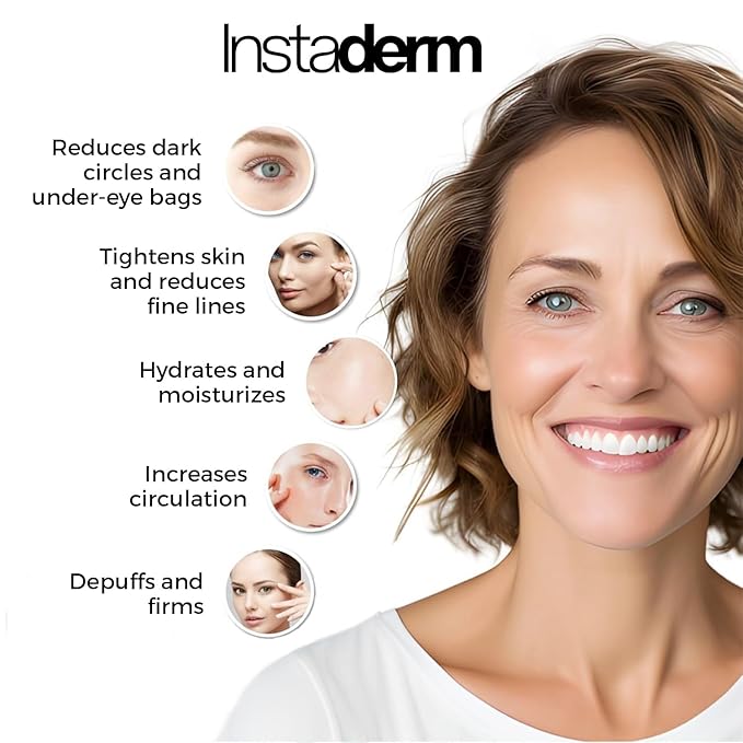 Instaderm Eye Repair Cream Reduces the Appearance of Dark Circles, Puffiness, Under Eye Bags, Fine Lines & Wrinkles, Anti-Aging Formula with Niacinamide Visibly Smooth, & Hydrate the Skin.