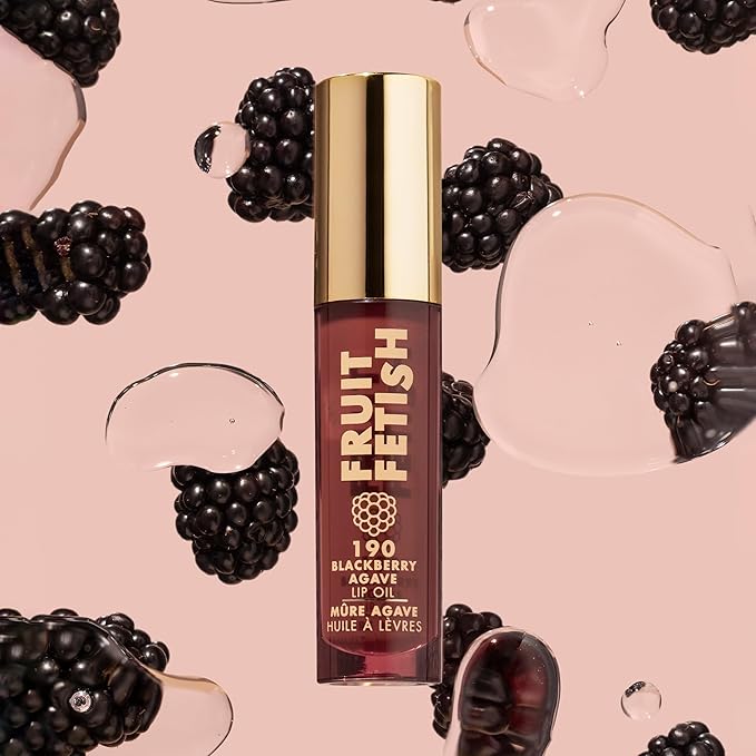 Milani Fruit Fetish Lip Oil, Tinted Hydrating Lip Gloss - Blackberry Agave