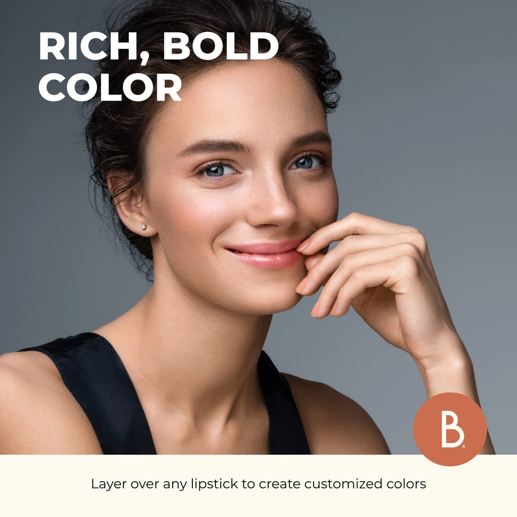 Beauty For Real Lip Gloss + Shine, Nudist - Beige Nude Pink - Non-Sticky Plumping & Hydrating Gloss - Light & Mirror In Cap - Contains Marine Collagen - 0.15 fl oz