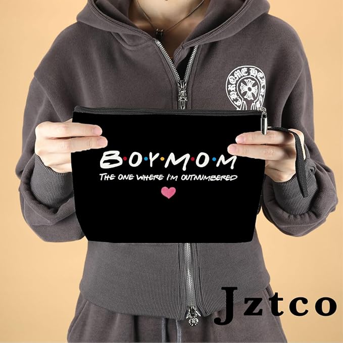 Jztco Boy Mama Makeup Bag, Baby Shower Gifts for Mom First Time