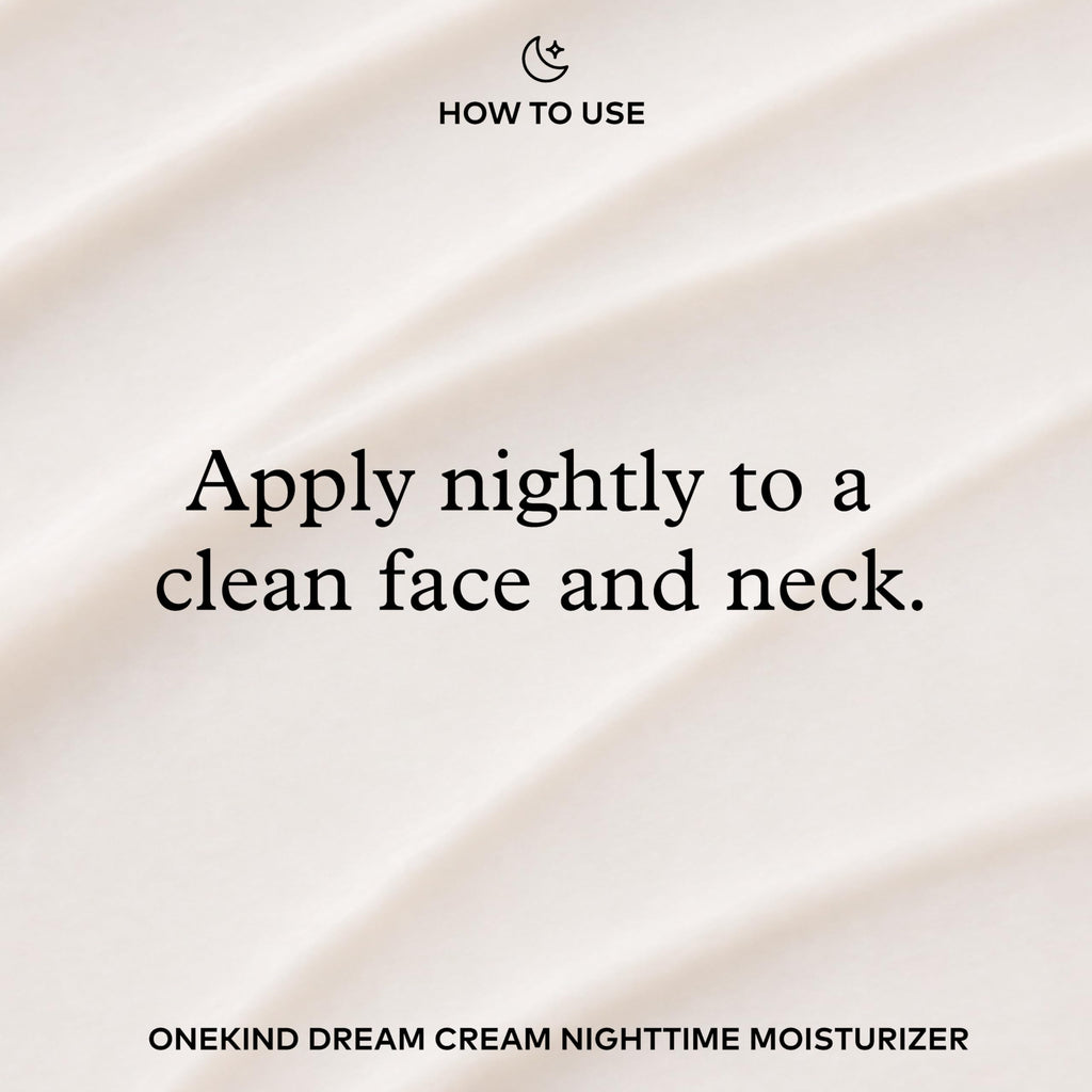 Onekind Night Moisturizer for Face, Hydrating Dream Cream for Wrinkles, Night Cream for Women Anti Aging with Squalane, Rosehip & Shea Butter for Dry & Sensitive Skin – 1.7 oz