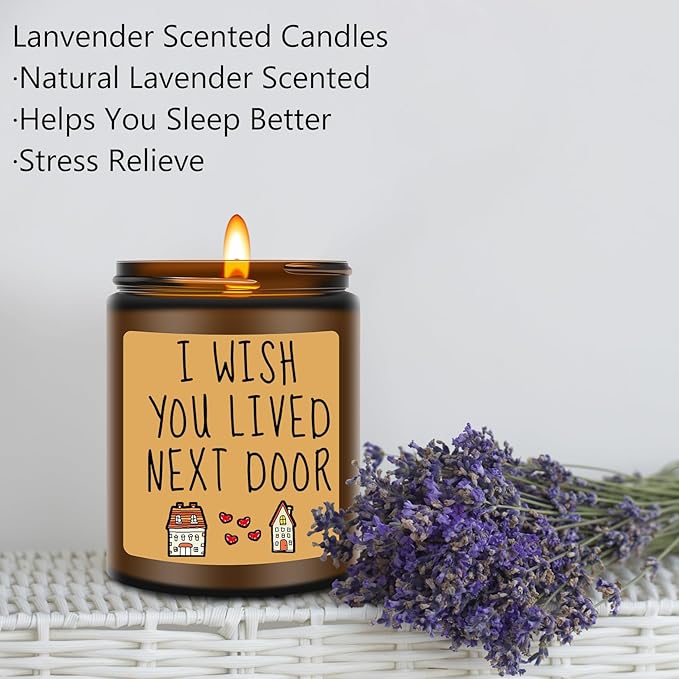 Birthday Gifts for Women, Unique Gifts for Women, Best Friend, BFF, Mom, Sister Gift for Sisters, Funny Anniversary Christmas Unique Gift for Her - Lavender Scented Candles