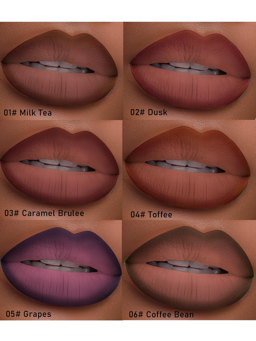 2-in-1 Gradient Lip Liner and Lipstick Lip Combo Set - Achieve Flawless Contour and Gradual Ombre Effect with Easy-to-Use Crayon Form and Cone Tip (03# Caramel brulee, 1 Count (Pack of 1))