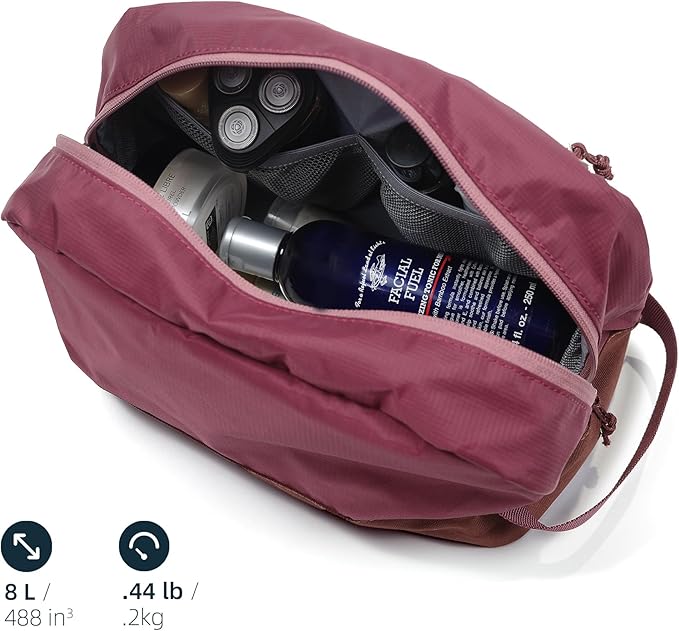 kalgoTeal Travel Toiletry Bag For Women, 8L Large Packing Cube with Waterproof TPU Wet/Dry Compartment