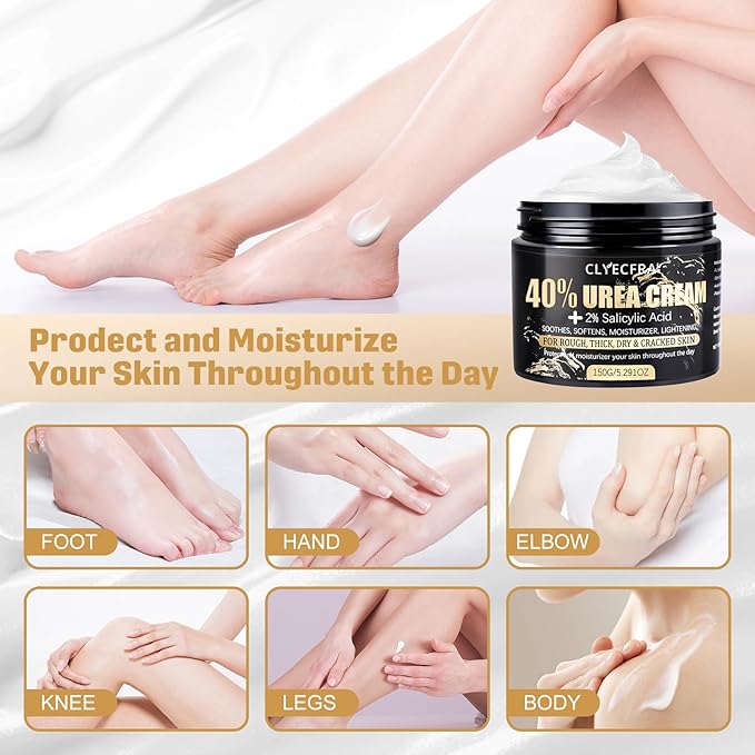 40% Urea Cream for Feet with 2% Salicylic Acid for Deep Hydration-150g