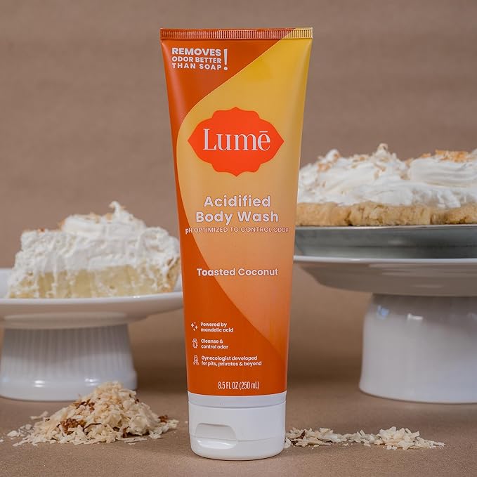 Lume Acidified Body Wash - 8.5 oz, 2 pk (Toasted Coconut)