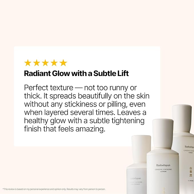 Ginseng Exosome First Essence | Hydrating, Targets Wrinkle & Dullness, Dark Spot Remover, Nourishing, glow serum, Barrier Supporting, korean Anti-Aging essence for face (100ml / 3.38 fl. oz.)