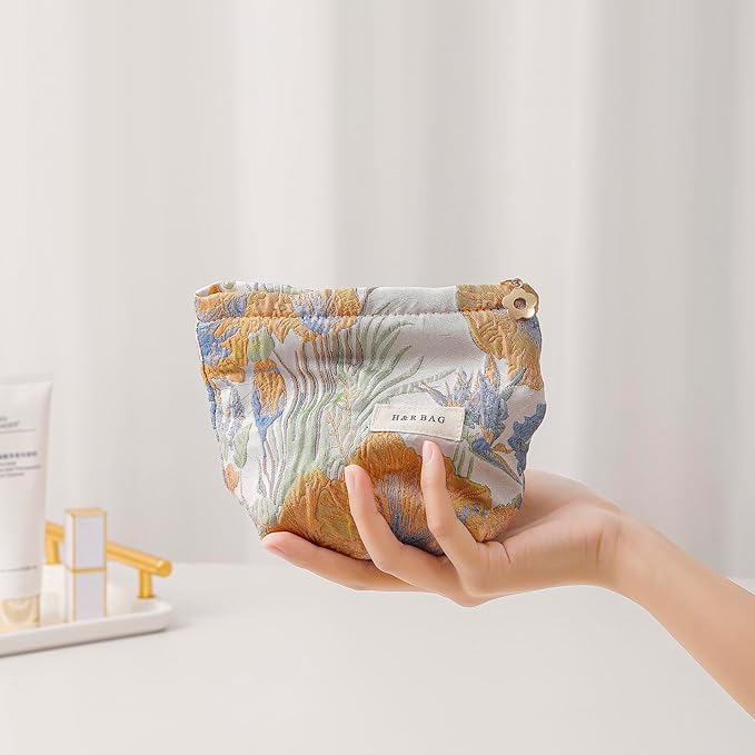getgto 2 Pcs Makeup Bags, Large Cosmetic Bag Travel Toiletry Bag