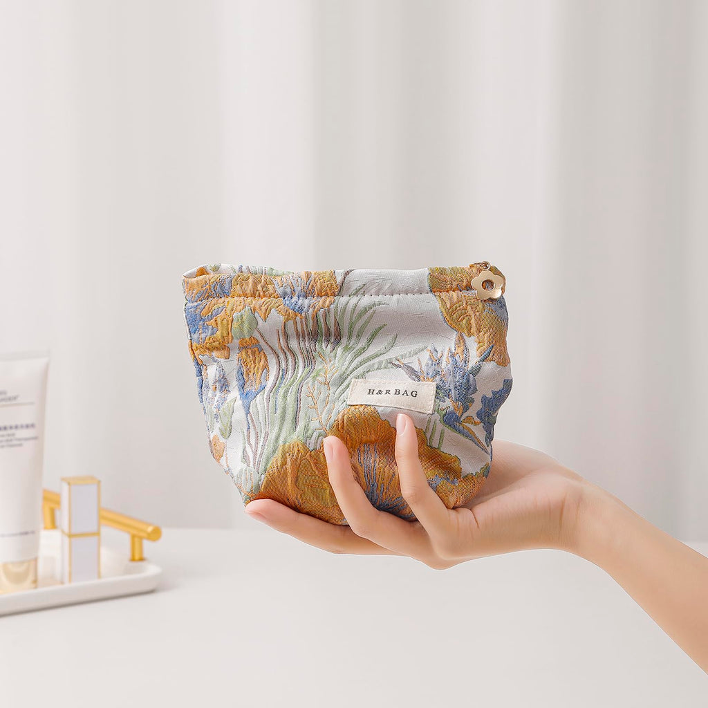 getgto 2 Pcs Makeup Bags, Large Cosmetic Bag Travel Toiletry Bag