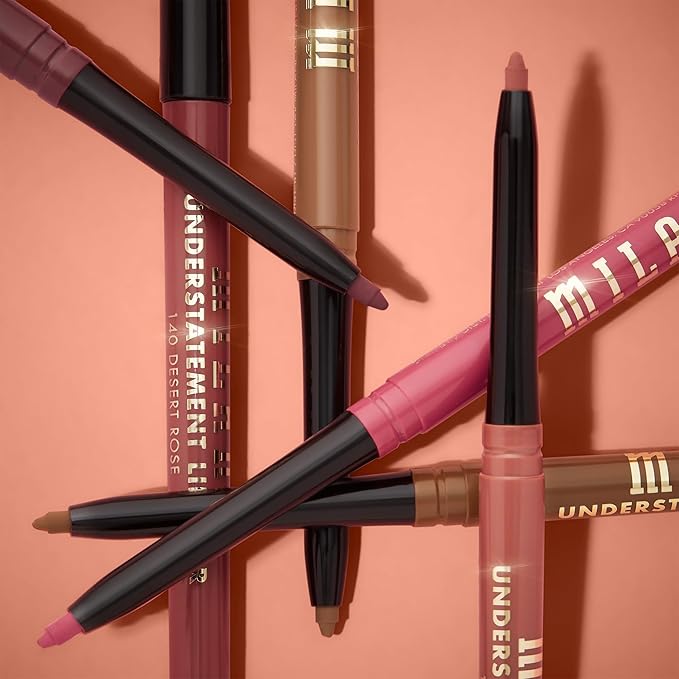 Milani Understatement Lipliner Pencil - Highly Pigmented Retractable Soft Lip Liner Pencil, Easy to Use Lip Makeup - Brazenberry Lip Liner
