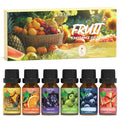 Soulorigin Fruit Essential Oils Set, Fragrance Oil Set for Diffuser, Scent Diffuser Oil for Candle Making- Pineapple, Sweet Orange, Grape, Green Apple, Blueberry, Watermelon