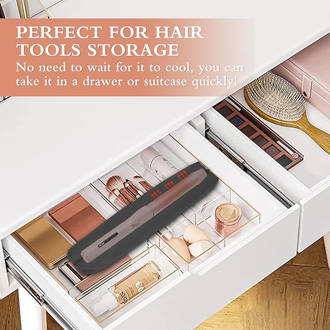 Suafrnut Professional Heat Resistant Hot Hair Tools Organizer Bag