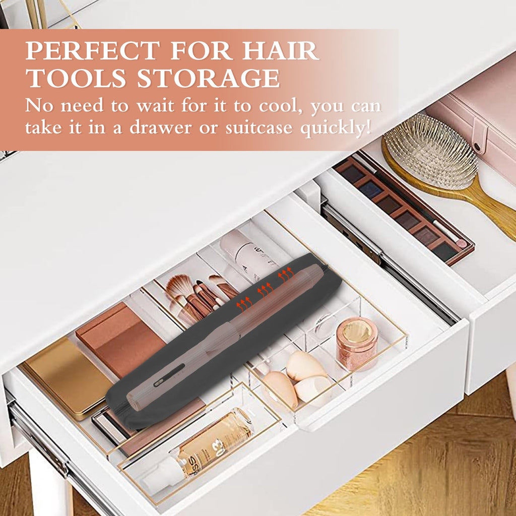 Suafrnut Professional Heat Resistant Hot Hair Tools Organizer Bag