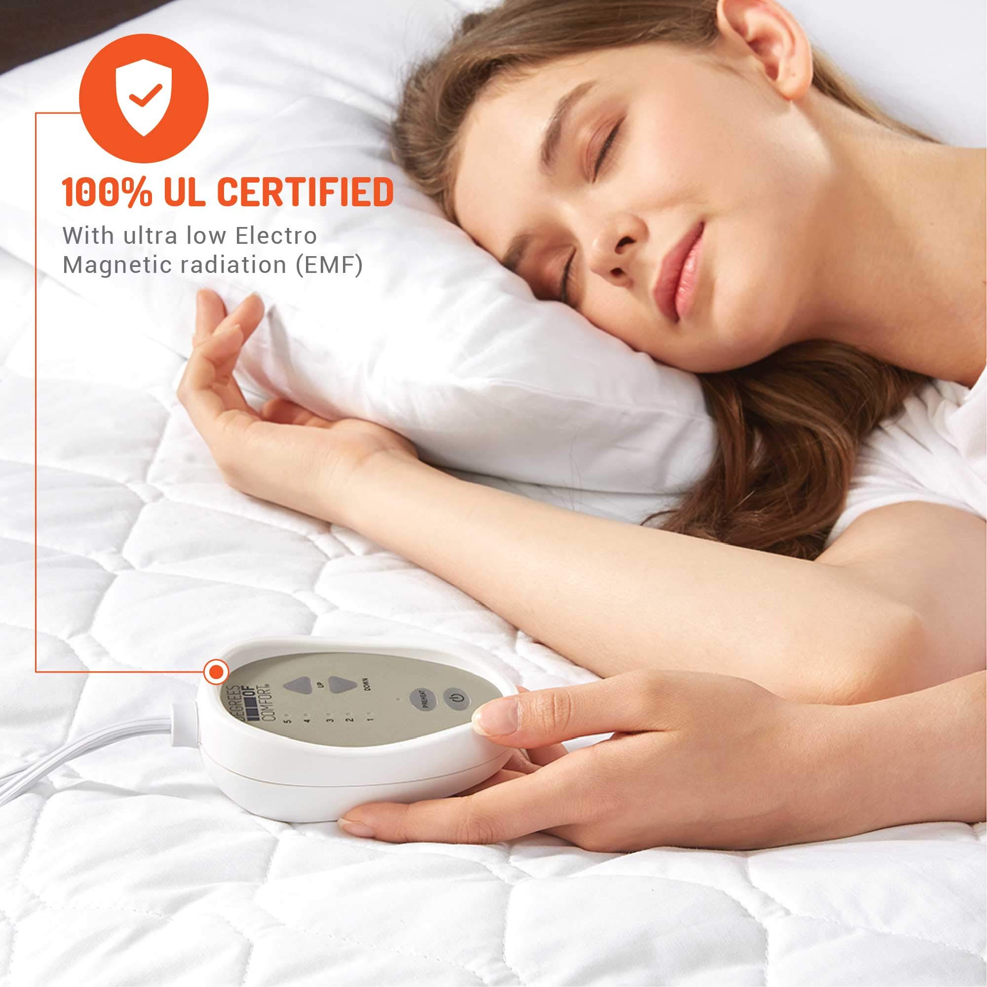 Degrees of Comfort Heated Mattress Pad, Full Electric Bed Warmer