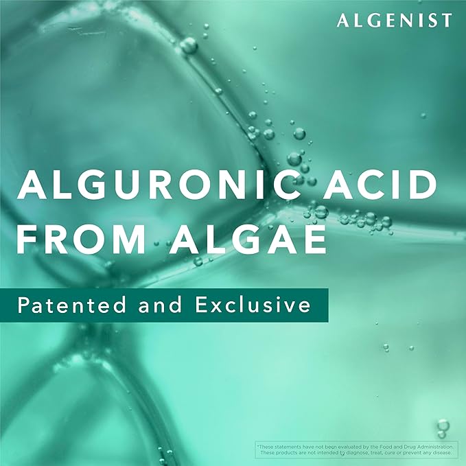 Algenist GENIUS Liquid Collagen Serum - Firming & Hydrating Vegan Face Serum with Alguronic Acid + Vitamin E - Helps Visibly Minimize Fine Lines + Wrinkles & Improve Elasticity (1 oz)