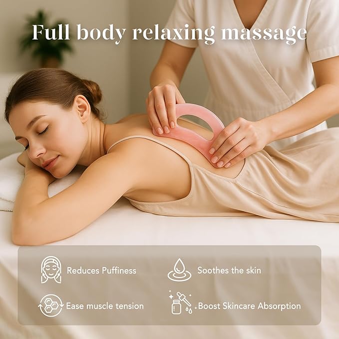 BAIMEI IcyMe Resin Body Gua Sha Tool for Skin Care,Large Easy-Grip & Smooth