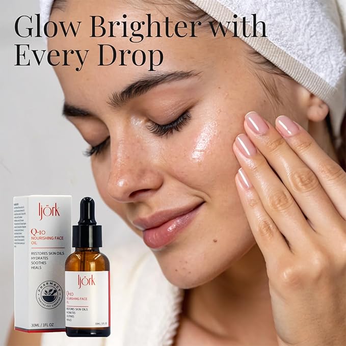 ljörk Q-10 Face Oil | 15 in 1 Powerful Anti-Aging Facial Oil with CoQ10, Vitamin C & E | Hydrating, Lightweight Oil for Radiant Skin