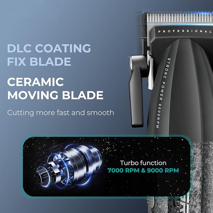VGR 640 Professional Hair Clippers for Men with Clipper Trimmer Set, Green