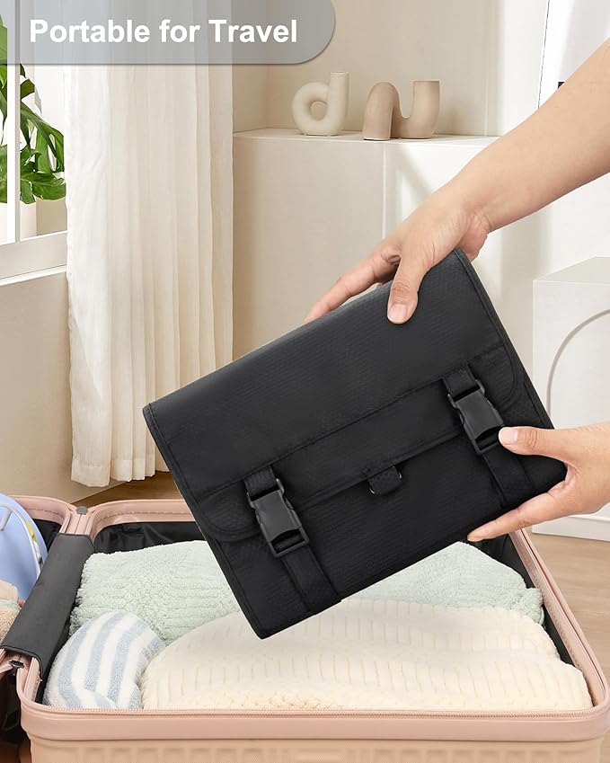 Relavel Travel Hanging Toiletry Bag for Men Women Travel Kit Shaving Bag