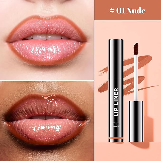 dfjdskl Tattoo Lip Liner, Waterproof & Transfer-proof Peel Off Lip Stain with Matte Finish
