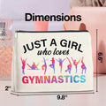 UPNEGE Gymnastics Gifts Makeup Bag Gymnastics Gifts for Women Cheerleader Gymnast Cosmetic Bag Just a Girl Who Loves Gymnastics Zipper Makeup Pouch Gift