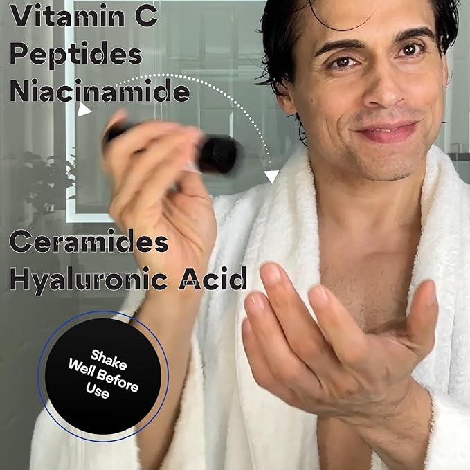 Man Labs Titan Peptide Anti-Aging Face Serum for Men, Firming Complex, 1oz