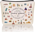 Girlly World Travel Gifts For Women Travelers: Cute Makeup Bag I Haven't Been Everywhere But It's on My List For Teen Girl & Women.Ideal Trip Themed Cosmetic Bag Gift For Travel, Birthdays, holiday.