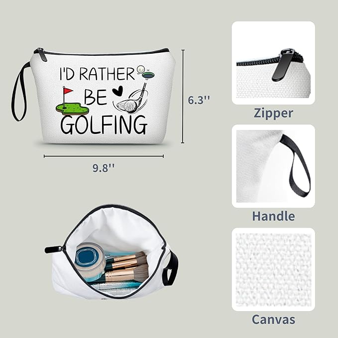ARIOSEY Golf Gifts for Women, Small Makeup Bag and Accessory Pouch