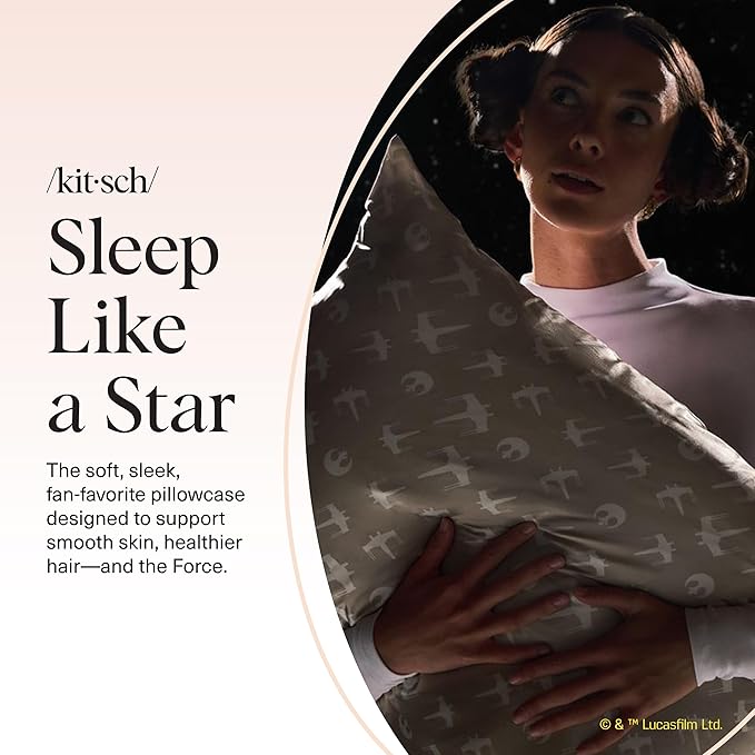 Kitsch x Star Wars Rebel Alliance Satin Pillowcase, Size 19x36