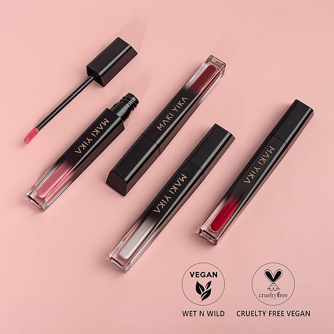 MAKI YIKA Dark Blue Lipstick Liquid for Women Color Stay Long Lasting Lipsticks