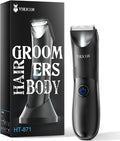 VIKICON Manscape Trimmer for Men, No Nicks Electric Body/Ball/Pubic Shaver