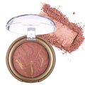 Baked Blush, Marbleized Blush for Cheeks, Shimmery Satin Finish Powder Palette, Buildable Color Natural Face Makeup