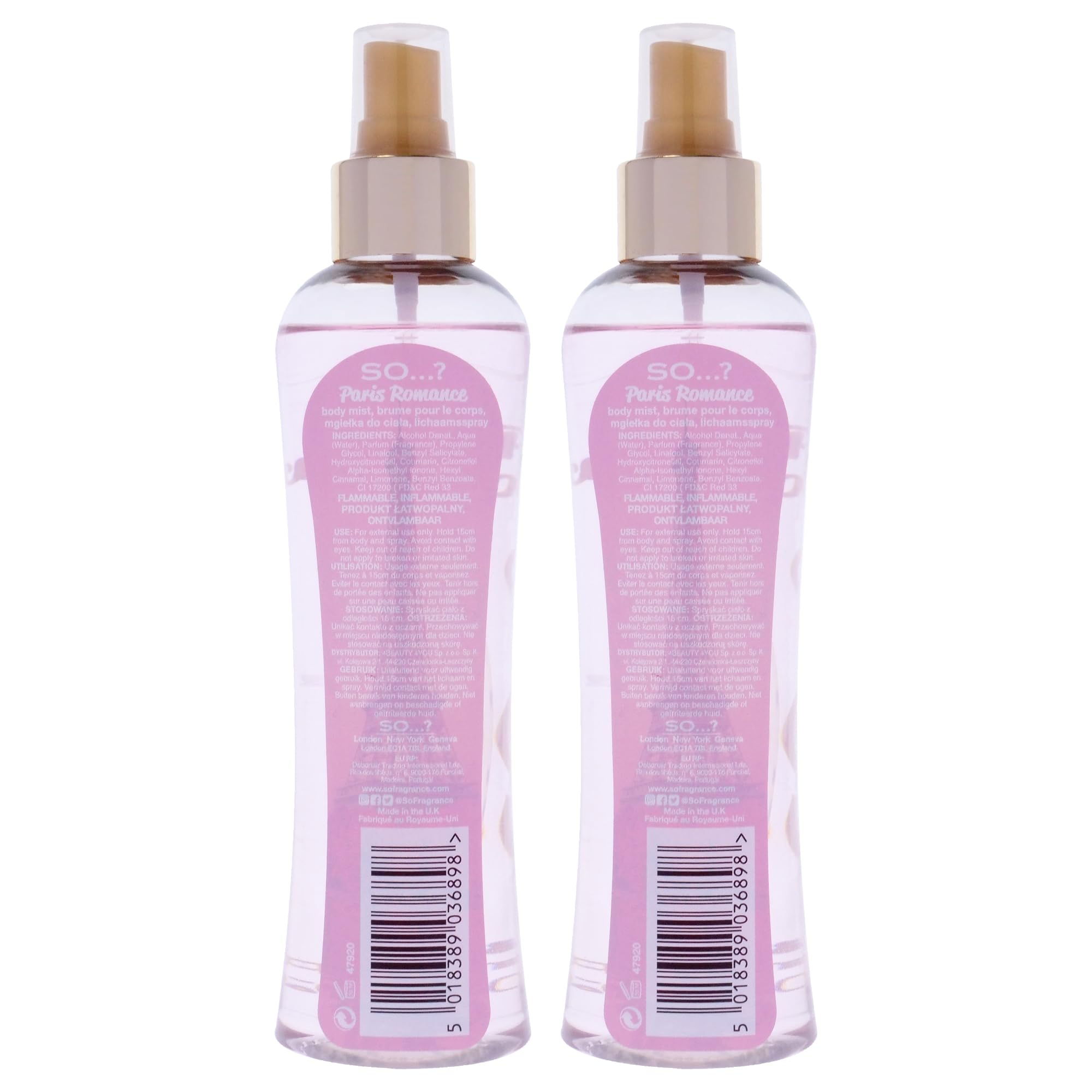 Paris Romance Body Mist by So…? for Women - 6.9 oz Body Mist - Pack of 2