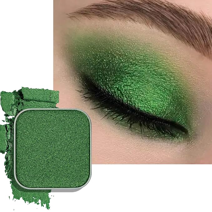 Fillwie Emerald Green Shimmer Eyeshadow Single Refill Pan - Green Glimmer