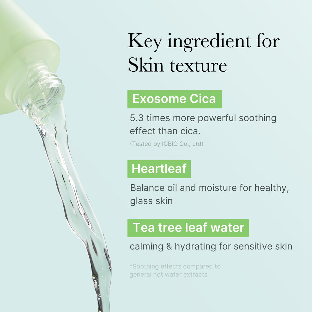 medicube Exosome CICA Toner | Daily Soothing Toner with Exosome CICA, Heartleaf, Tea Tree, 12 Kinds of CICA | Low Irritation, Sebum Care Korean Skin Care, for Stressed Skin (210ml / 7.10 fl.oz.)