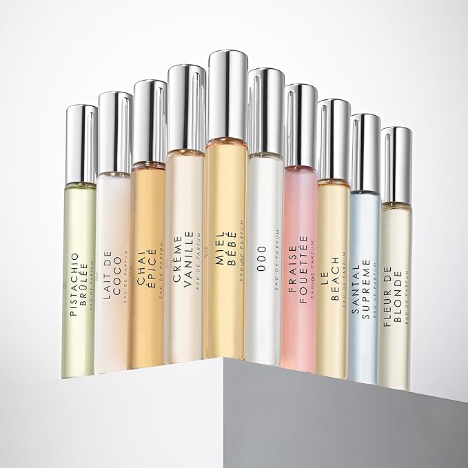 Le Monde Gourmand Coffret de Parfum Discovery Set, 10-Piece Mini Eau de Parfum Purse Spray Sampler, Gourmand, Floral & Fruity Fragrance Gift Set, 10 x 0.23 fl oz (7 ml)