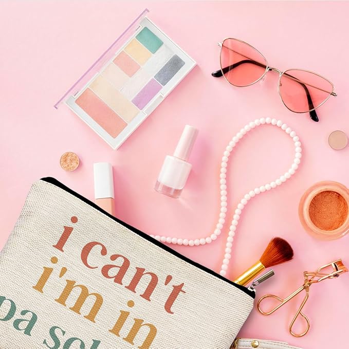 QGFM Physician Assistant Gifts for Women, Physician Assistant Makeup Bag, Physician Assistant PA Week Gifts, Medical Assistant Gifts, I Can't I'm in PA School Funny Cosmetic Bag Toiletry Bag